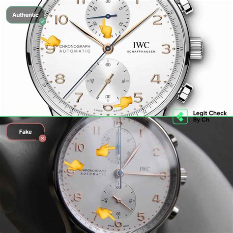 iwc portuguese fake vs real|false iwc watches.